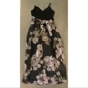 Black Floral Eliza J Gown